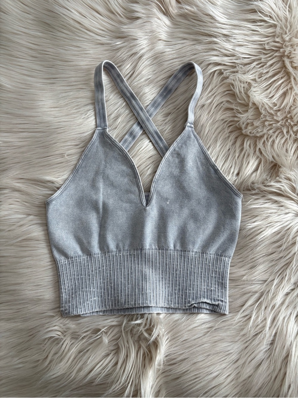 FREE PEOPLE Good Karma Crop Tank Top XS/S - Picture 3 of 9